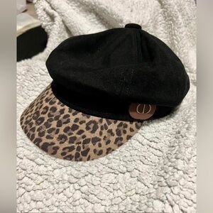 Leopard Black & Tan Cap